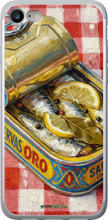 Силиконовый чехол Vintage Sardine Tin Phone для Apple iPhone SE 2022 - 6772u-3737 изображение 