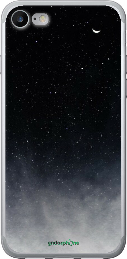 2D пластиковий чехол Голубые облака, Голубая луна для Apple iPhone SE 2020 - 6396t-2013 изображение 