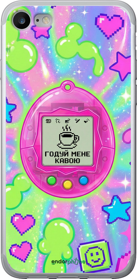 2D пластиковый чехол Y2K Aesthetic Retro Pet: Годуй мене кавою для Apple iPhone 7 - 6784t-336 изображение 