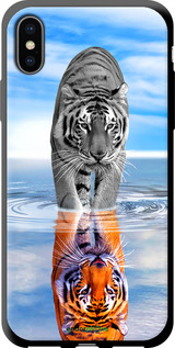TPU чехол Тигр для Apple iPhone X - 6016b-1050 изображение 