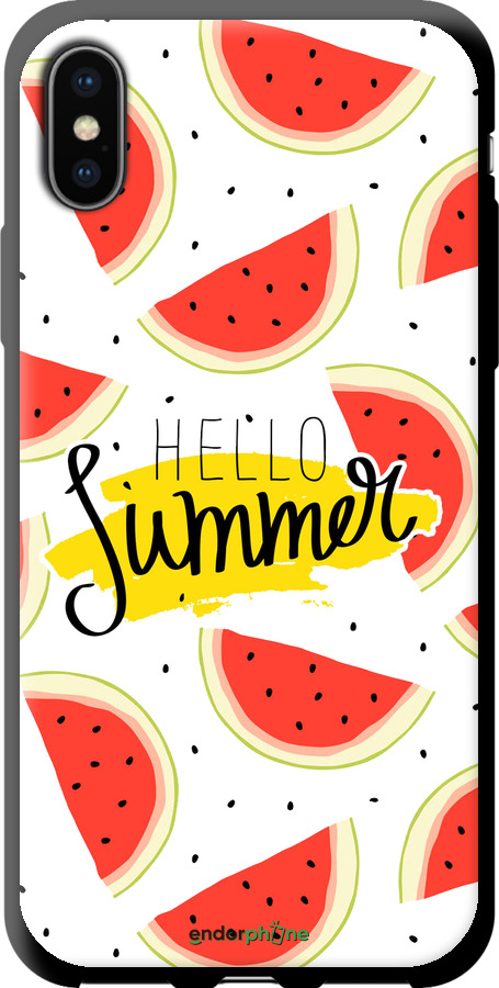 TPU чехол Hello Summer для Apple iPhone X - 4356b-1050 изображение 