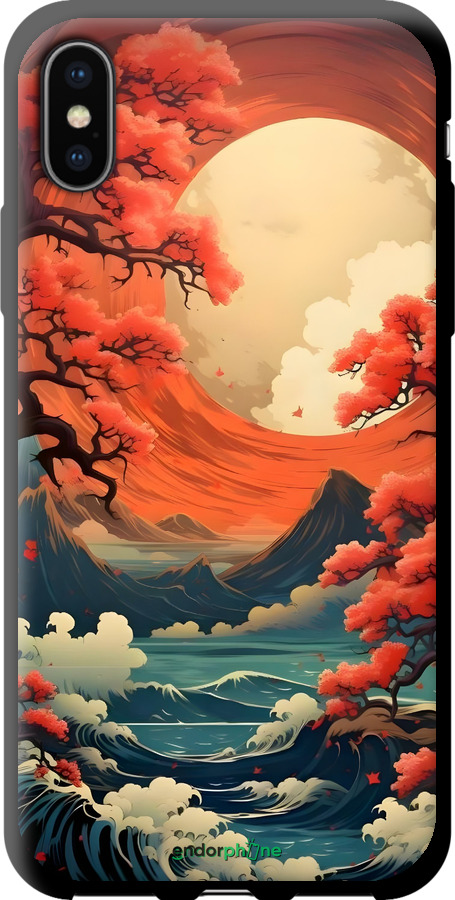 TPU чехол Природа японии для Apple iPhone X - 6327b-1050 изображение 