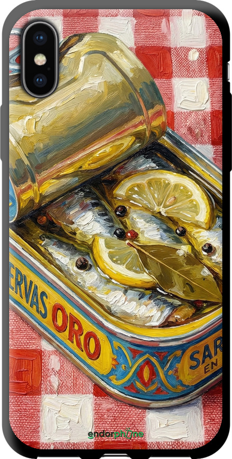 TPU чехол Vintage Sardine Tin Phone для Apple iPhone XS - 6772b-1583 изображение 