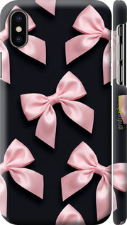 3D пластиковый матовый чехол 'Coquette Ribbons Dark Coquette' для iPhone X изображение 5