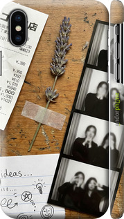 3D пластиковий матовий чехол Aesthetic Scrapbook Collage для Apple iPhone X - 6773m-1050 изображение 