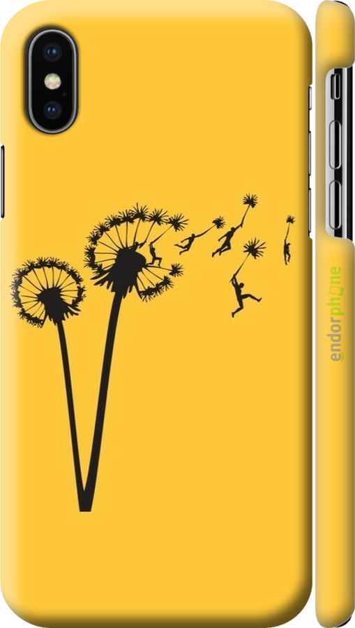3D пластиковий глянцевий чехол Мінімалізм кульбаби для Apple iPhone XS - 6449c-1583 изображение 