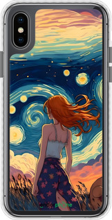 Чохол Bumper чехол Дівчина Арт для Apple iPhone X - 6325pc-1050 изображение 