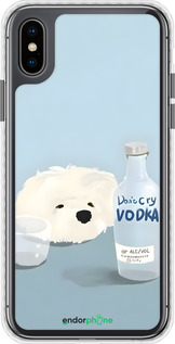 Чехол Bumper чехол Пес водка для Apple iPhone X - 6368pc-1050 изображение 