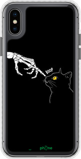 Чехол Bumper чехол Кошка для Apple iPhone X - 6505pc-1050 изображение 