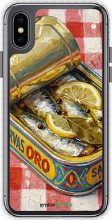 Чохол Bumper чехол Vintage Sardine Tin Phone для Apple iPhone X - 6772pc-1050 изображение 