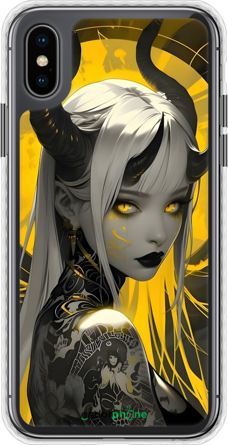 Чехол Bumper чехол Аниме демон 2 для Apple iPhone XS - 6309pc-1583 изображение 