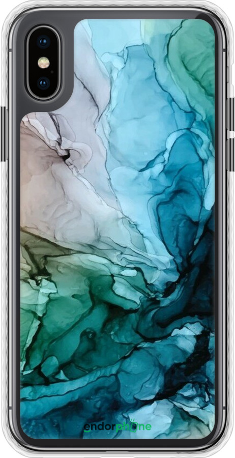 Чехол Bumper чехол С красочной абстрактной картиной Соленые берега для Apple iPhone XS - 6405pc-1583 изображение 