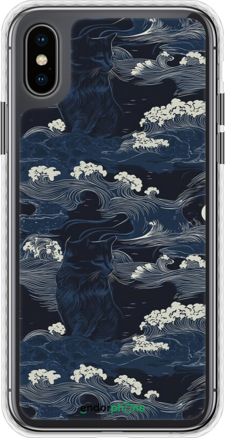 Чохол Bumper чехол Морська тематика у стилі арт-деко для Apple iPhone X - 6520pc-1050 изображение 
