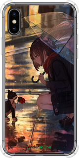Силикон с усиленными углами чехол Anime для Apple iPhone XS - 6609sp-1583 изображение 