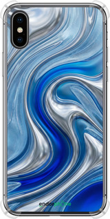 Силіконовий протиударний с посиленими кутами чехол Liquid Chrome для Apple iPhone X - 6781sp-1050 изображение 