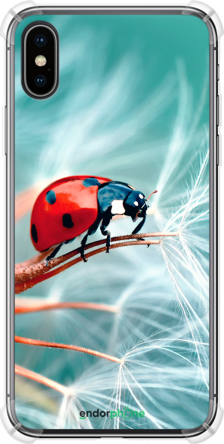 Силіконовий протиударний с посиленими кутами чехол Сонечко для Apple iPhone X - 6049sp-1050 изображение 