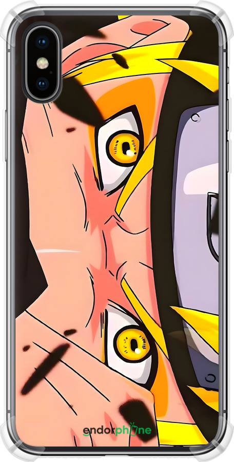 Силіконовий протиударний с посиленими кутами чехол Наруто 2 для Apple iPhone X - 6297sp-1050 изображение 