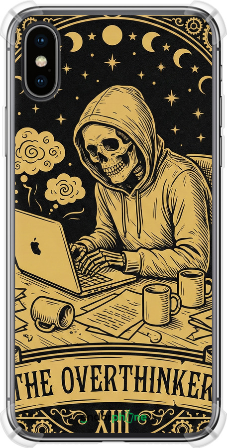 Силикон с усиленными углами чехол The Overthinker для Apple iPhone XS - 6774sp-1583 изображение 