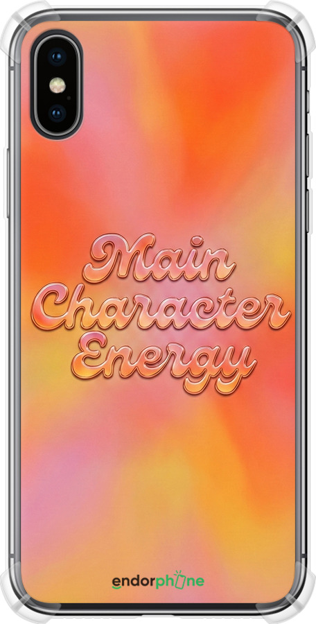 Силикон с усиленными углами чехол Aura Gradient Main Character Energy Aesthetic Y2K для Apple iPhone X - 6783sp-1050 изображение 