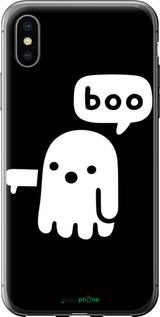 Силиконовый чехол Призрак Неодобрения для Apple iPhone XS - 6431u-1583 изображение 