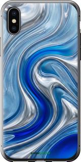 2D пластиковый чехол 'Liquid Chrome' для iPhone X изображение 11