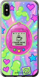 2D пластиковый чехол 'Y2K Aesthetic Retro Pet: Годуй мене кавою' для iPhone X изображение 8
