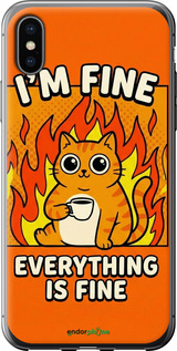 2D пластиковый чехол 'Funny Cat' для iPhone X изображение 8