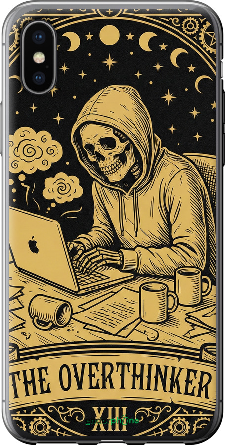 2D пластиковый чехол The Overthinker для Apple iPhone X - 6774t-1050 изображение 