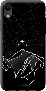 TPU чехол Мінімалістичний гірський краєвид для Apple iPhone XR - 6438b-1560 изображение 
