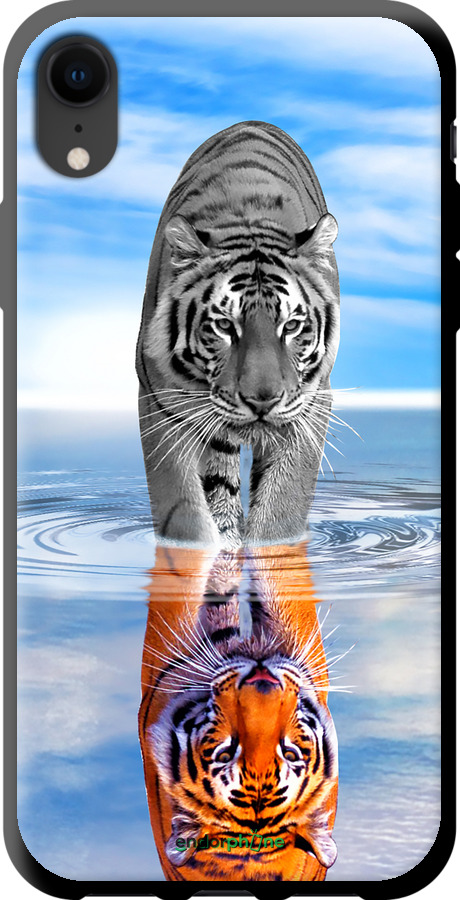 TPU чехол Тигр для Apple iPhone XR - 6016b-1560 изображение 
