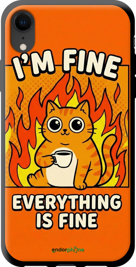 TPU чехол Funny Cat для Apple iPhone XR - 6786b-1560 изображение 