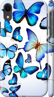 3D пластиковий глянцевий чехол Метелики для Apple iPhone XR - 6023c-1560 изображение 