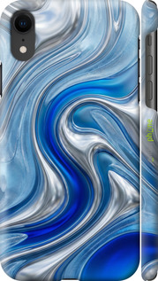 3D пластиковый глянцевый чехол Liquid Chrome для Apple iPhone XR - 6781c-1560 изображение 