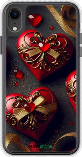 Чехол Bumper чехол Сердечки v4 для Apple iPhone XR - 5834pc-1560 изображение 