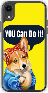 Чохол Bumper чехол чехол с корги You Can Do It для Apple iPhone XR - 6184pc-1560 изображение 