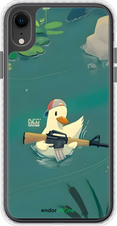 Чохол Bumper чехол Каченя з автоматом для Apple iPhone XR - 6356pc-1560 изображение 
