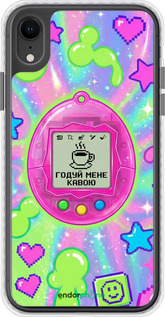 Чохол Bumper чехол Y2K Aesthetic Retro Pet: Годуй мене кавою для Apple iPhone XR - 6784pc-1560 изображение 