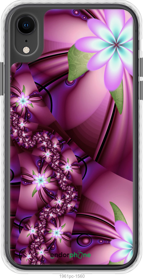 

Чохол Bumper чохол "Квіткова мозаїка" для iPhone XR, Рожевий
