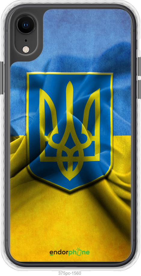 

Чохол Bumper чохол "Прапор та герб України" для iPhone XR, Блакитний