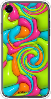Силикон с усиленными углами чехол Y2K Jelly Dream для Apple iPhone XR - 6780sp-1560 изображение 