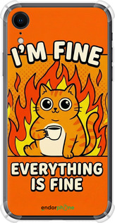 Силикон с усиленными углами чехол Funny Cat для Apple iPhone XR - 6786sp-1560 изображение 