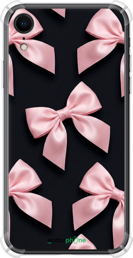 Силикон с усиленными углами чехол Coquette Ribbons Dark Coquette для Apple iPhone XR - 6767sp-1560 изображение 