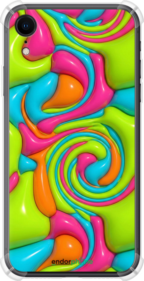 Силикон с усиленными углами чехол Y2K Jelly Dream для Apple iPhone XR - 6780sp-1560 изображение 