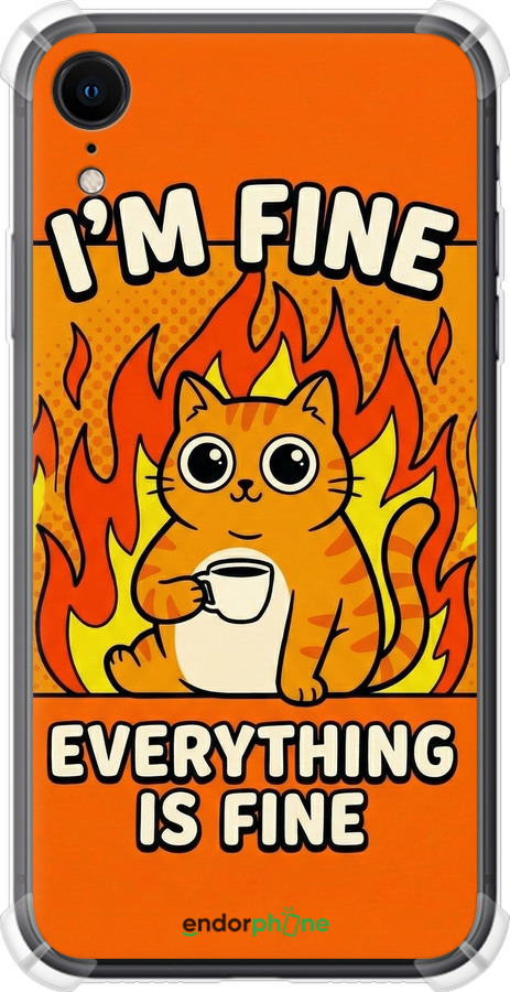 Силикон с усиленными углами чехол Funny Cat для Apple iPhone XR - 6786sp-1560 изображение 