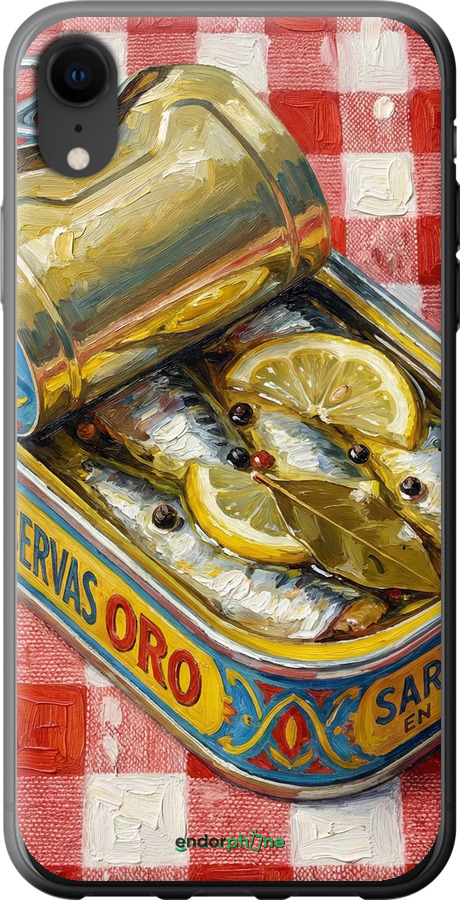 2D пластиковый чехол Vintage Sardine Tin Phone для Apple iPhone XR - 6772t-1560 изображение 