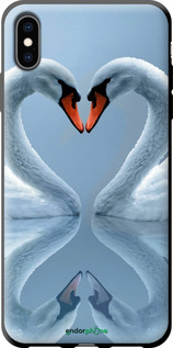 TPU чехол Лебеди для Apple iPhone XS Max - 6007b-1557 изображение 
