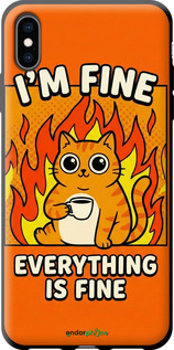 TPU чохол 'Funny Cat' для iPhone XS Max зображення 5