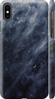 3D пластиковый матовый чехол Голубые облака, Голубая луна для Apple iPhone XS Max - 6398m-1557 изображение 