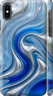 3D пластиковый глянцевый чехол 'Liquid Chrome' для iPhone XS Max изображение 13