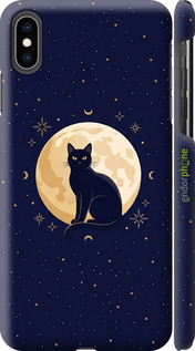 3D пластиковый глянцевый чехол 'Cute Cat Celestial/Witchy' для iPhone XS Max изображение 3
